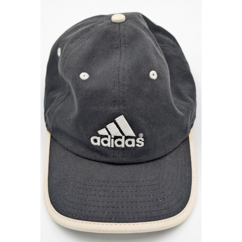 Adidas Black and White Adjustable Hat Heavy Use Signs See Description